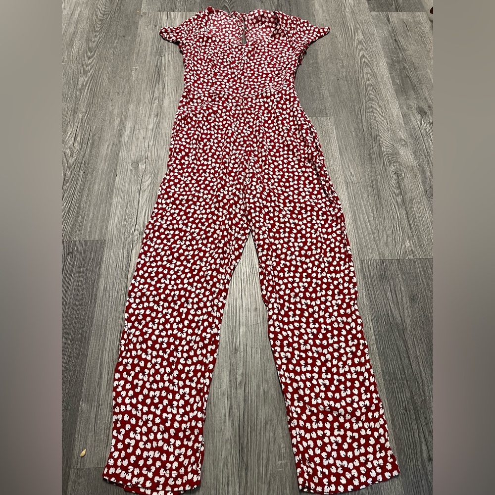 Abercrombie & Fitch Printed Cap Sleeve Jumpsuit